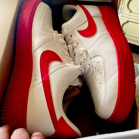 Nike | Shoes | Im Selling My Red And White Nike Air Force  display picture 3